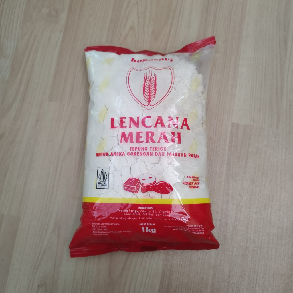 

Bogasari Lencana Merah Tepung Terigu Protein Rendah Kemasan 1kg