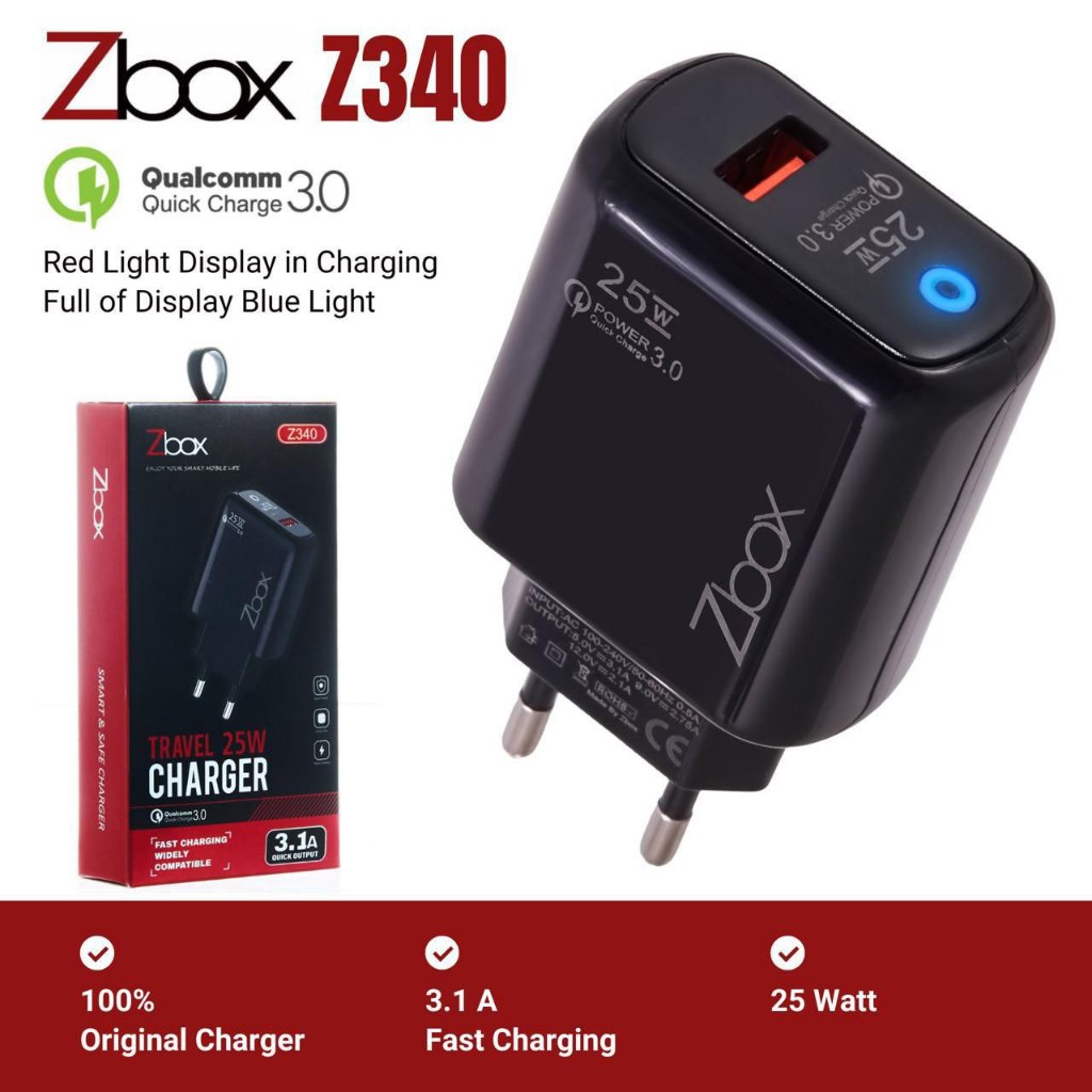 CHARGER ZBOX Z340 | CHARGER IFAZ IC-02 25 | MICRO | TYPE-C | TRAVEL CHARGER | CHARGER MURAH | FAST C