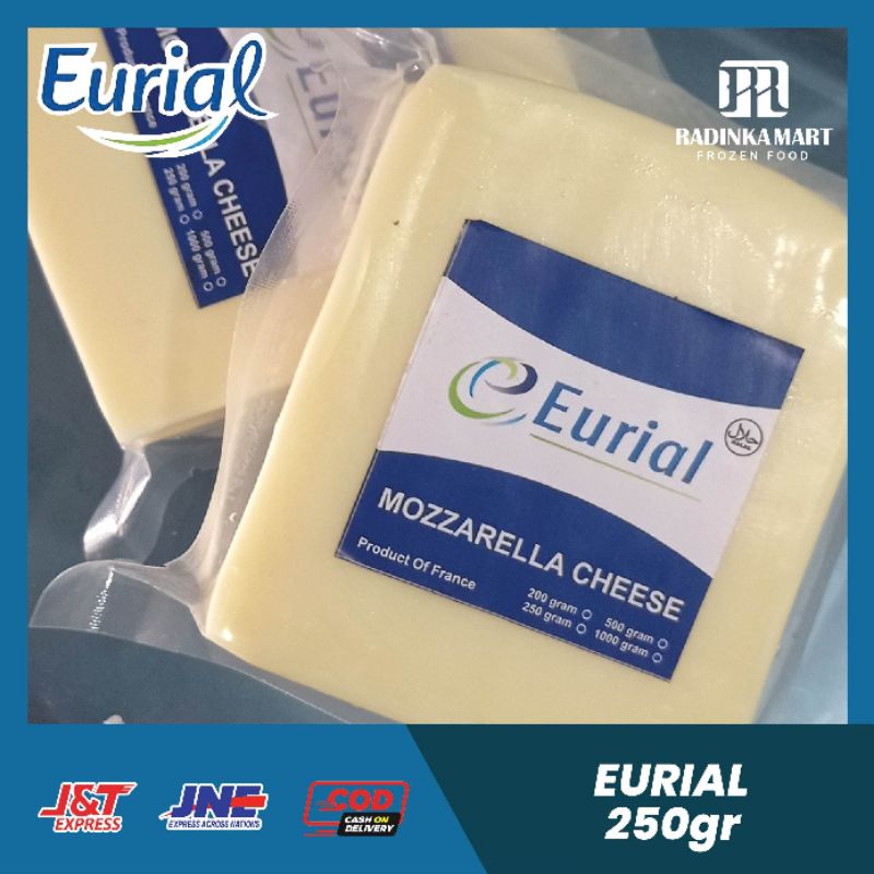 

Eurial Mozarella Cheese 250gr - Keju Mozzarella Eurial exp terbaru