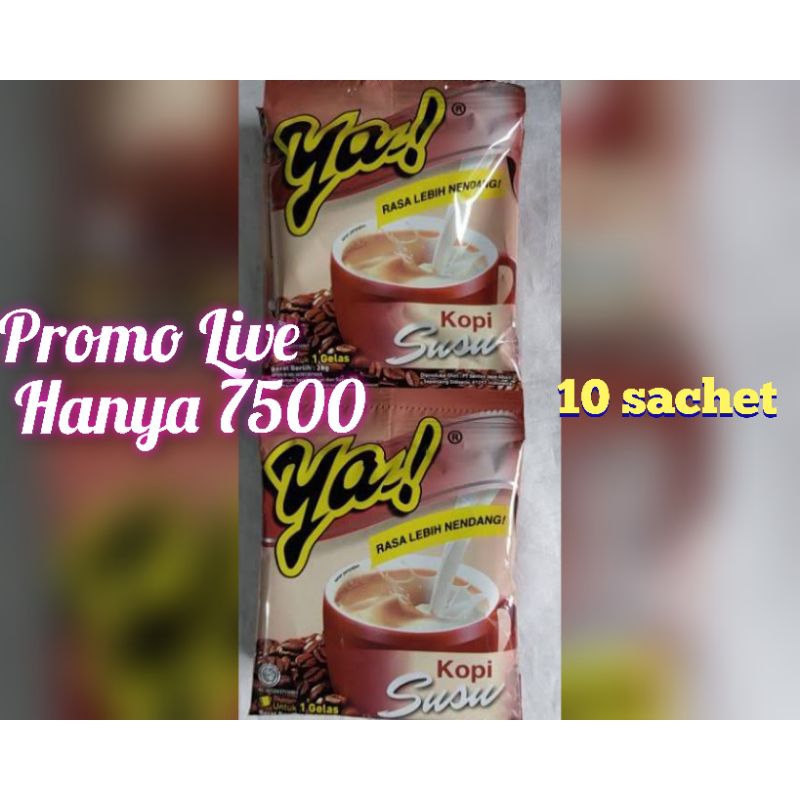 

Kopi Ya Susu (8pcx28gr) Kopi Susu Kemasan Instan