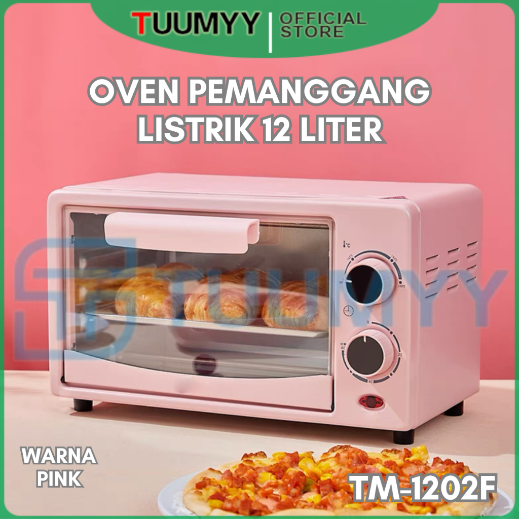 (TUUMYY) OVEN PEMANGGANG ELEKTRIK MULTIFUNGSI 12L TUUMYY WARNA PASTEL TM-1202F