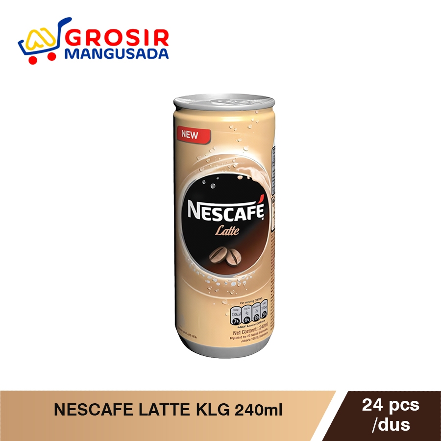 

Nescafe Latte Kaleng 240ml Grosir Kopi Nescafe Kaleng (Latte) Paket Hemat 3pcs