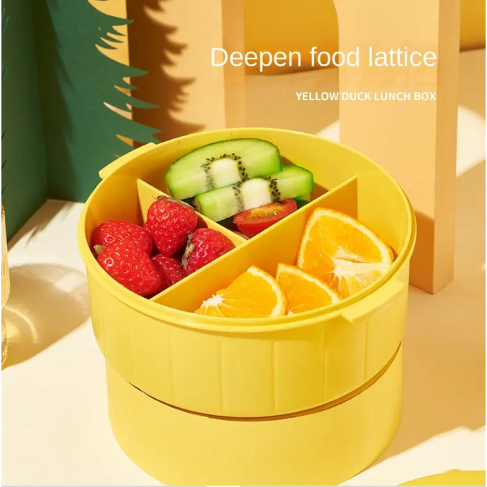 Tempat Makan Anak-Anak Bebek Bulat / Kotak Bekal Lucu Dan Unik