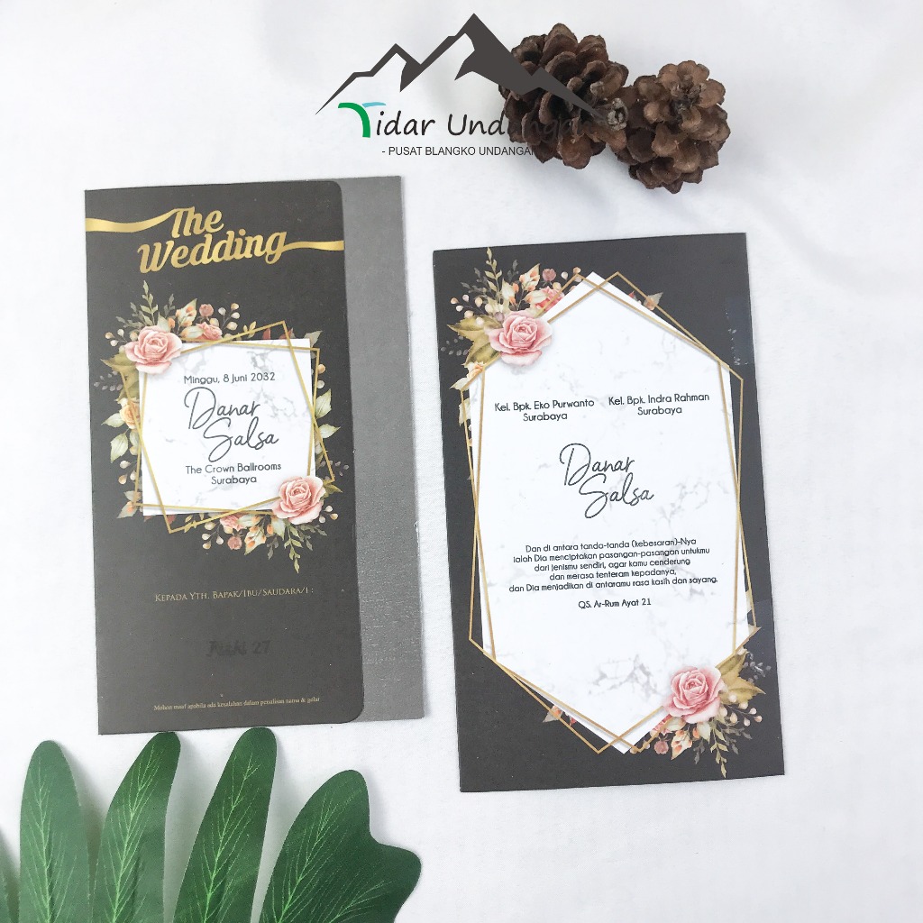 BLANGKO UNDANGAN PERNIKAHAN RIZKI 27 MURAH