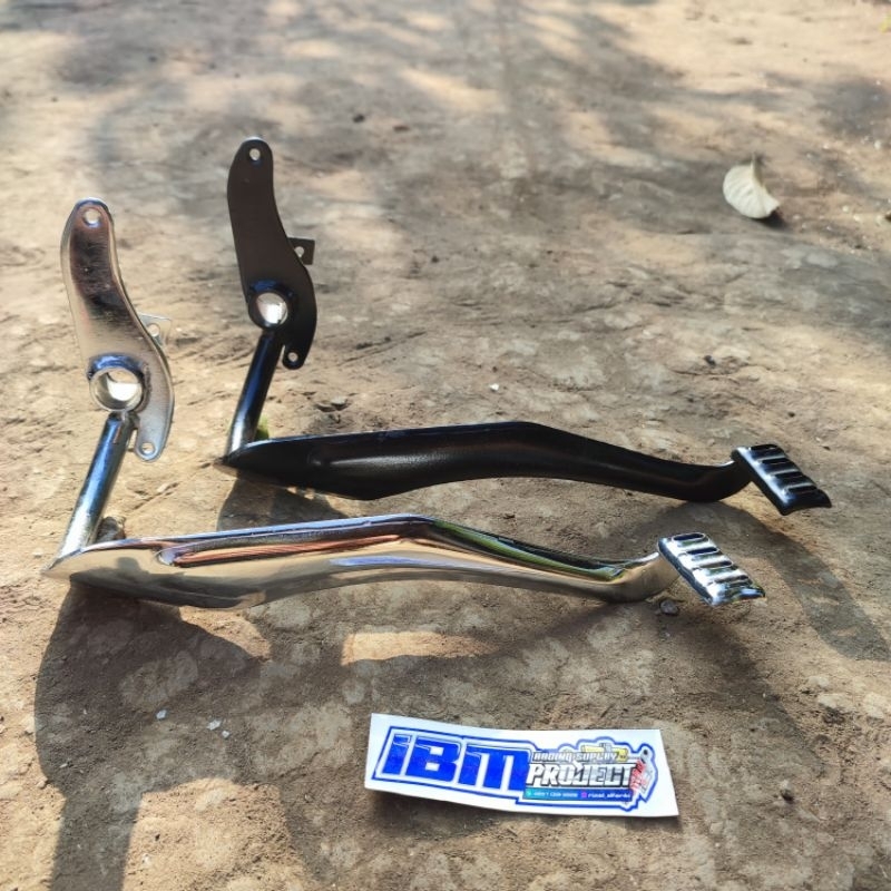 PEDAL REM CRYSTAL TUNE PNP CB GL MEGAPRO CROM HITAM,PEDAL REM CRISTAL GRADE A MIRIP ORI,PEDAL REM CB