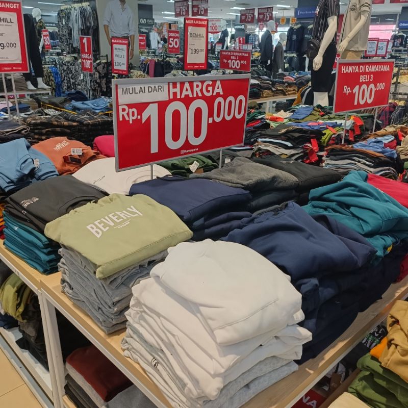 sweater Hoodie serba 100rb Ramayana Sadang Purwakarta