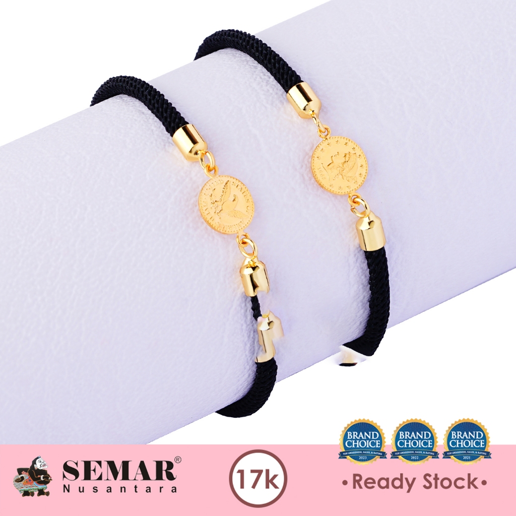 Gelang Emas Tali Koin Elisabeth Gold 17K Semar Nusantara