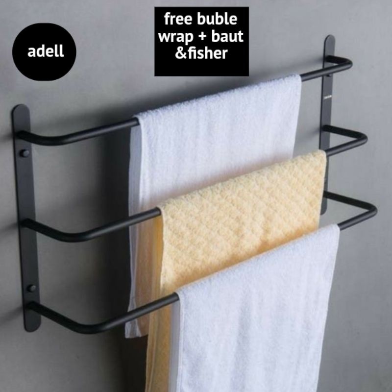 Gawang Handuk Tempel Tembok Rak Gantungan Handuk Gantungan Baju Gantungan Handuk Tempel Dinding Rak 