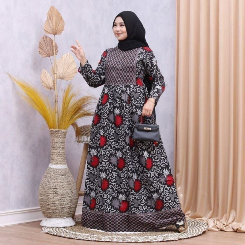 GAMIS BATIK HALUS PEKALONGAN baju gamis wanita kekinian baju gamis wanita muslimah gamis batik premi