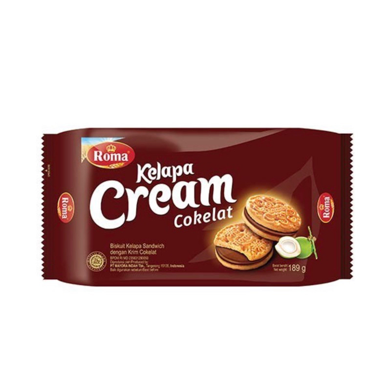 

Roma Biskuit Kelapa Cream Cokelat 189 gram