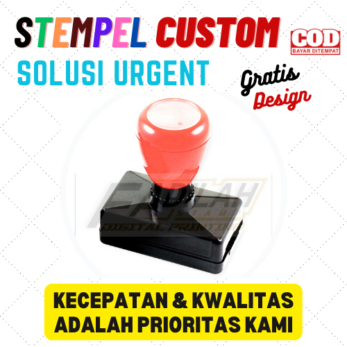 

Stempel Custom / Persegi 32x55 mm / Otomatis tinta