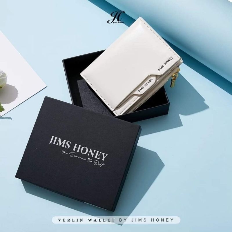 JIMS HONEY VERLINE WALLET DOMPET LIPAT PRIA WANITA (FREE EXCLUSIVE BOX)