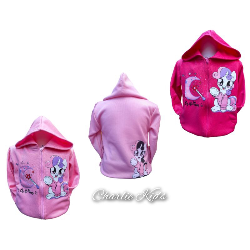 Jaket Anak Perempuan Karakter Unicorn Bahan Fleece/Jaket Anak/Jaket Anak Cewek Murah/Jaket Anak Pere