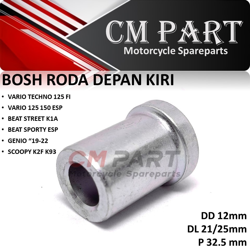 Bosh Bos Roda Depan Beat ESP Vario Techno 125 150 FI ESP Scoopy Genio (KANAN)