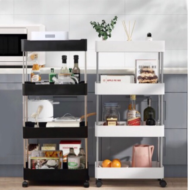 RAK SUSUN SERBAGUNA/RAK DAPUR/RAK BAYI/RAK SABUN/RAK MAKANAN/RAK MURAH SUSUN 4