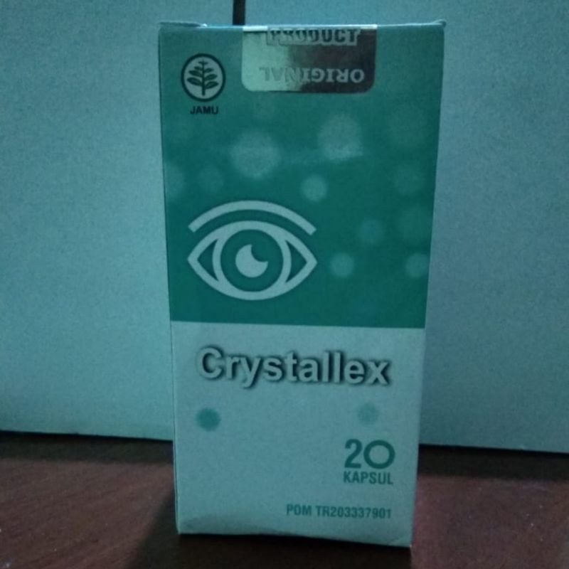 CRYSTALLEX obat mata plus minus katarak rabun (20 kapsul) Asli original BPOM
