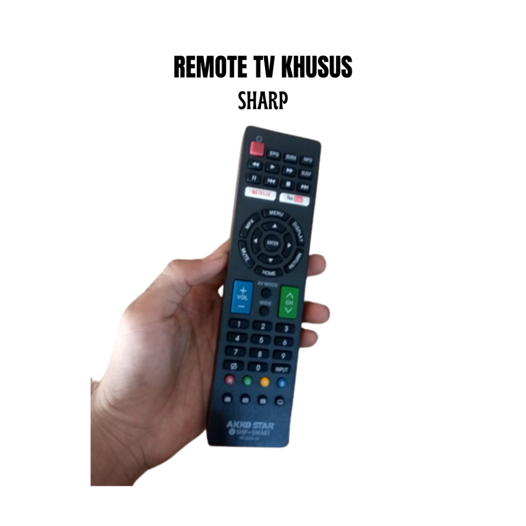REMOTE TV SHARP LCD LED TV TABUNG REMOT TELEVISI SMART ANDROID SHARP
