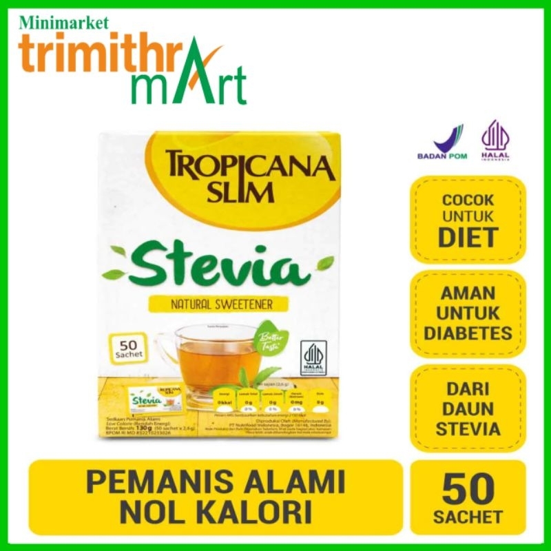 

TROPICANA SLIM STEVIA 130G//NATURAL SWEETENER