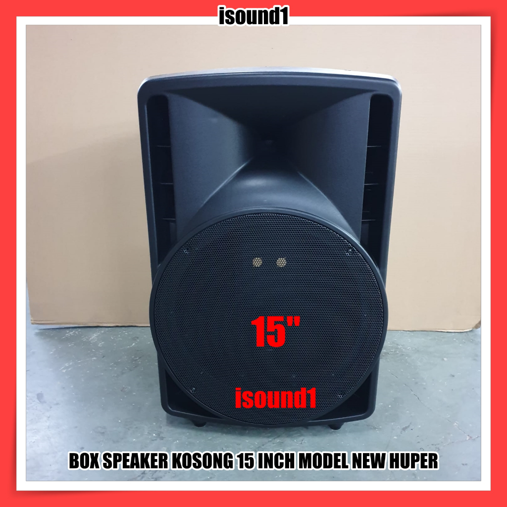 BOX SPEAKER FIBER PLASTIK 15 INCH MODEL NEW HUPER IMPORT BOX KOSONG