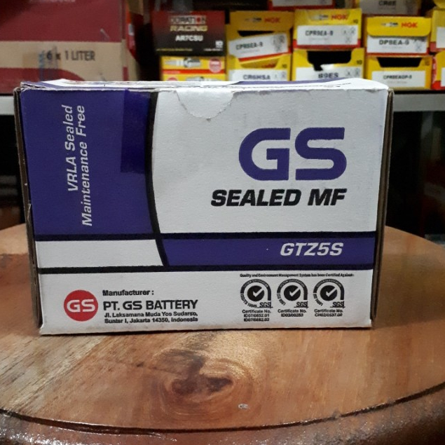 Aki GS GTZ5S Motor  Karisma Kirana Supra X 125 Beat Series Vario 110 Blade Revo Absolute Spacy Scoop