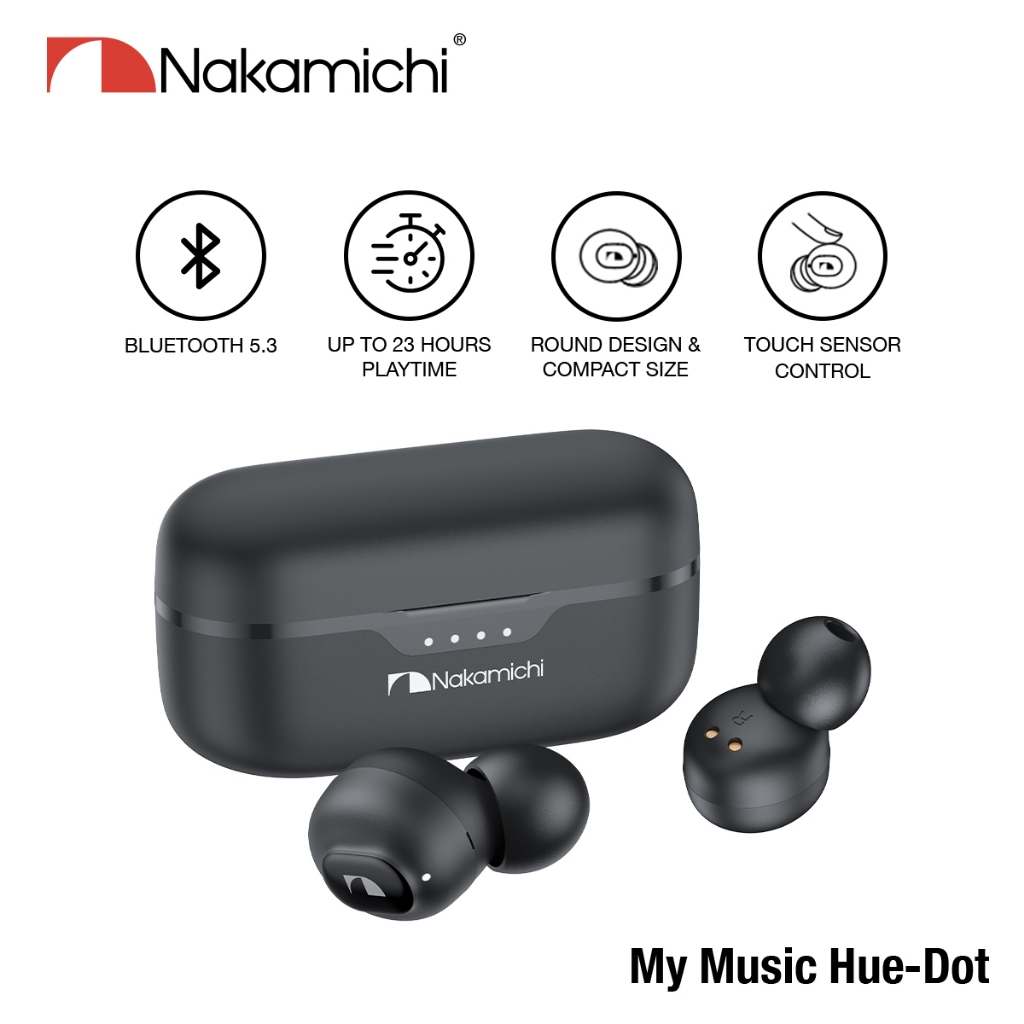 Nakamichi My Music Hue Dot True Wireless Bluetooth Earphones