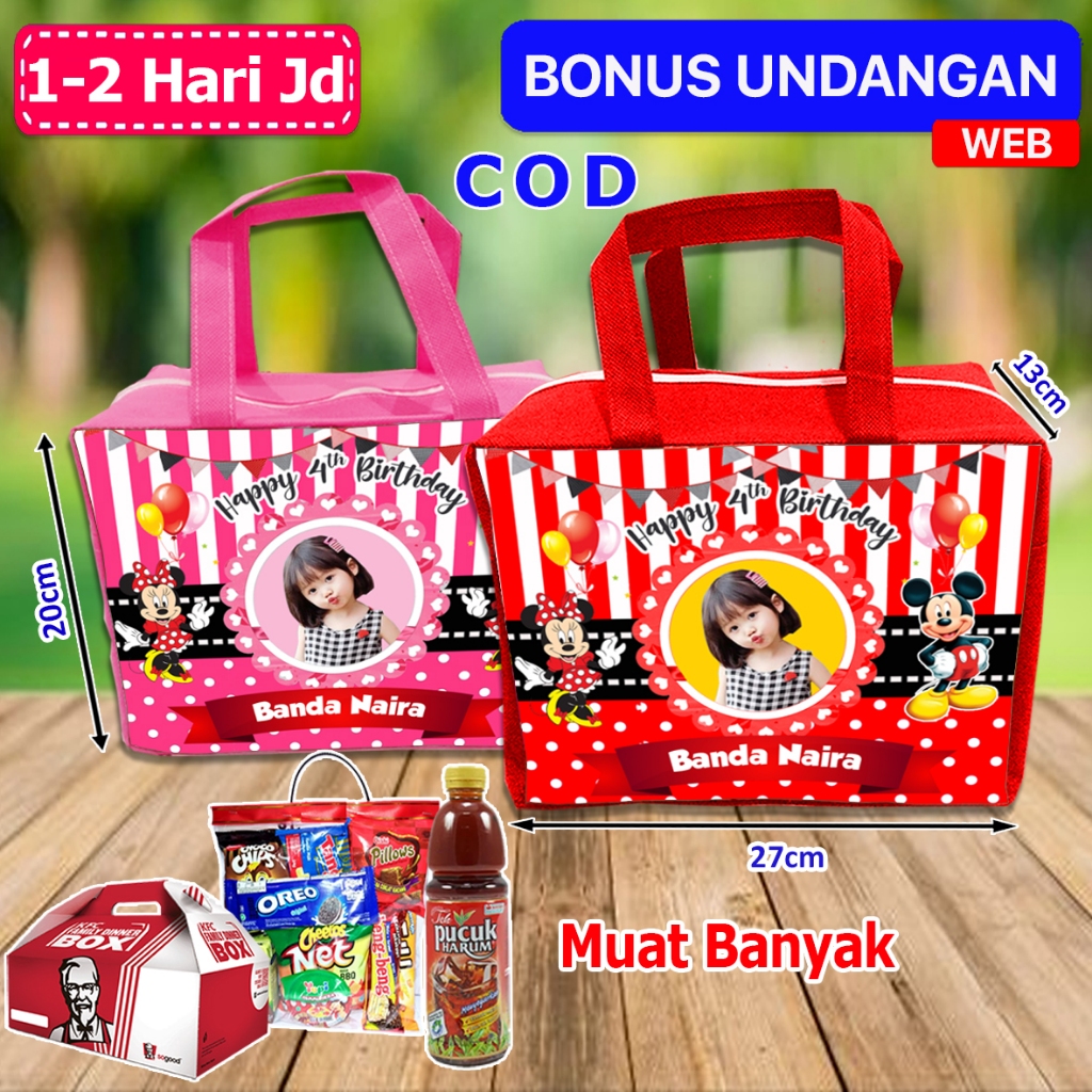 

Tas Goodie Bag Ulang Tahun Anak Mickey