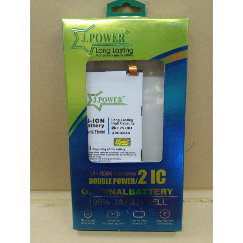 Baterai Batre Batrai Double Power J.Power For Sony Xperia Z1 Mini