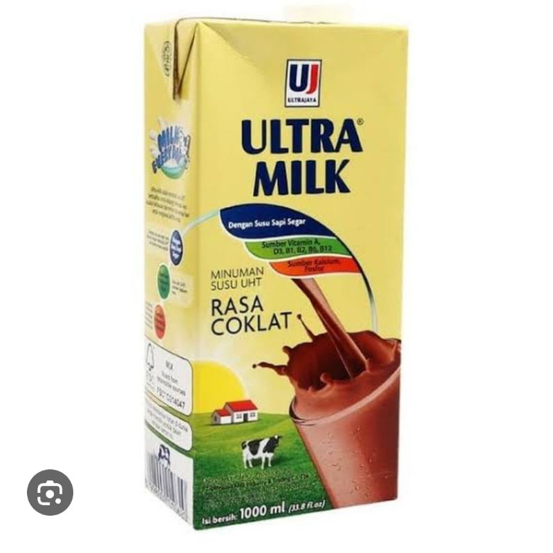 

susu UHT ultra coklat 1 liter