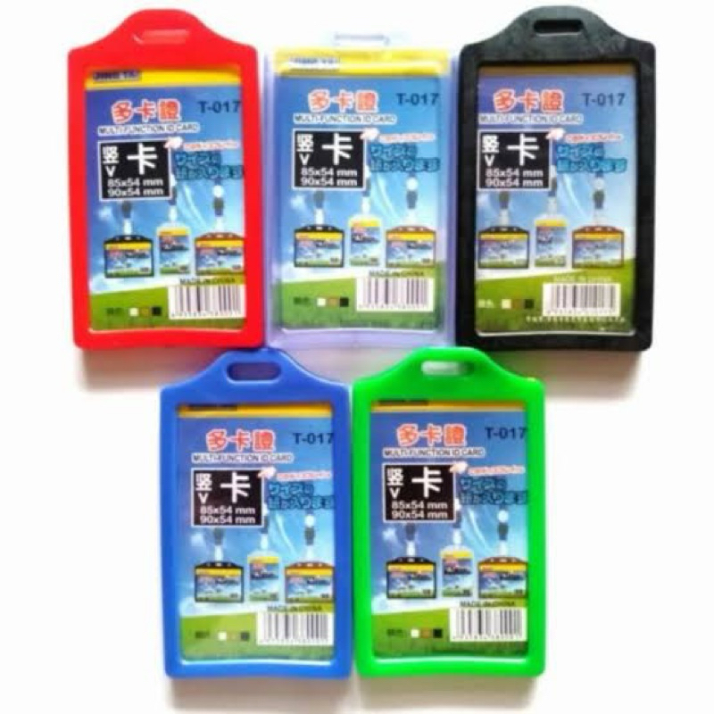 

Frame Casing Tempat ID Card Holder Elastis Potrait 1 Muka/1 Slot
