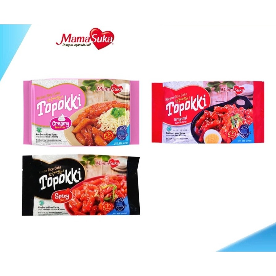 

Mamasuka Topokki instant Original -Spicy - Creamy Halal / 134gr
