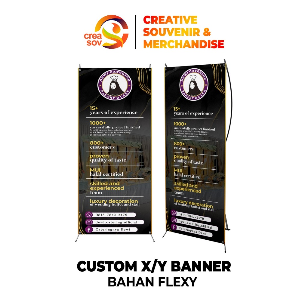 Creasov Custom Banner Toko, Banner Jualan, Banner Perusahaan Banner custom