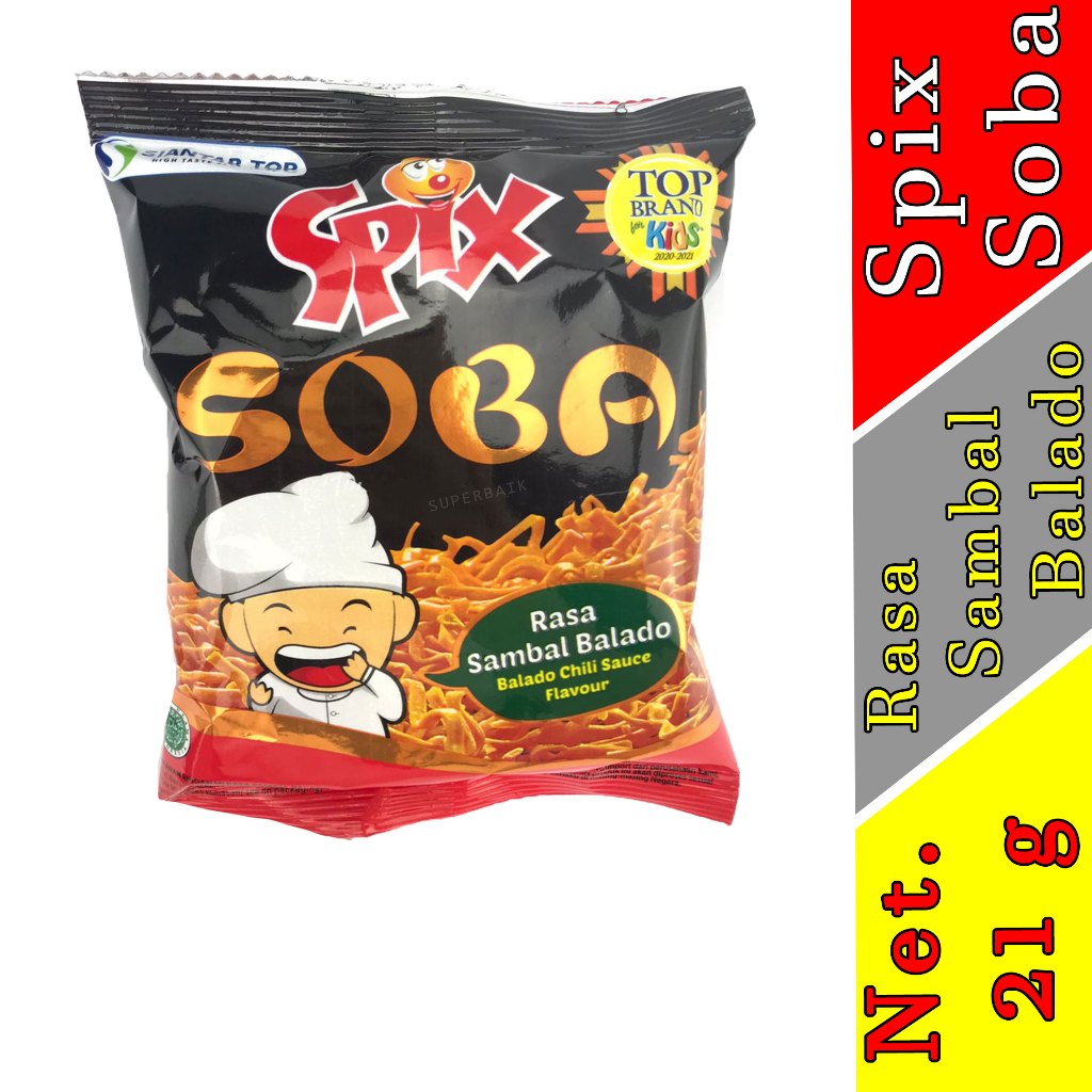 

Rasa Sambal Balado - Spix Soba - Snack Mie Ringan - 21gr