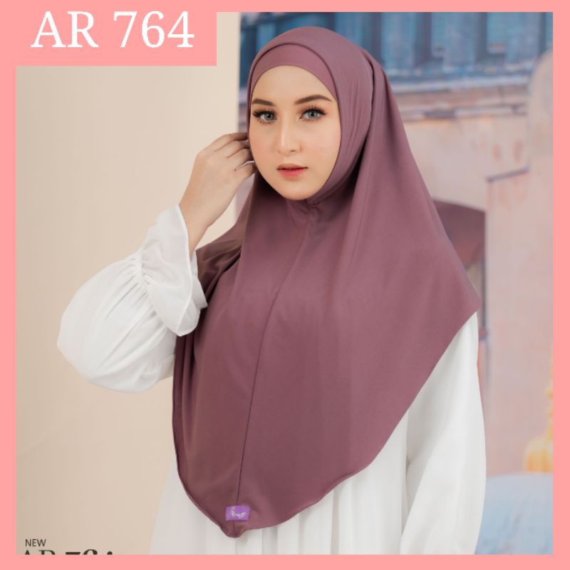 Free Inner / Ciput AR 764 || Hijab Arrafi Bergo Polos Non Ped Stella Terbaru || Jilbab Krudung Insta