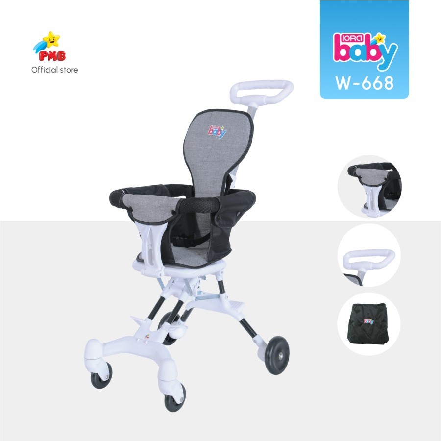 STROLLER ANAK RODA 4 EXOTIC LW-119 // PMB TOYS BABY STROLLER IORA W668 CABIN SIZE