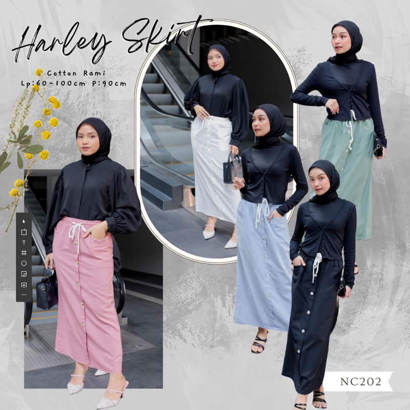 HARLEY SKIRT / ROK SPAN / ROK LINEN / ROK WANITA