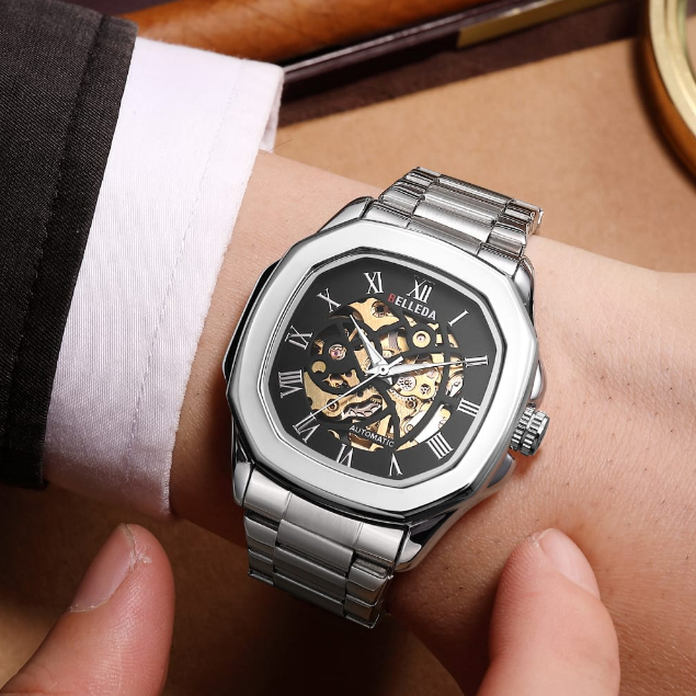 Jam Tangan Belleda 9484 Original Automatic Unisex Pria Wanita – Tahan Air 3ATM Jam Fashion Mewah