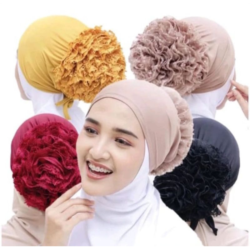 INER TURKI / CIPUT CEPOL TURKI / DALAMAN KERUDUNG (INER HIJAB) / CEPOL RENDA TEBAL