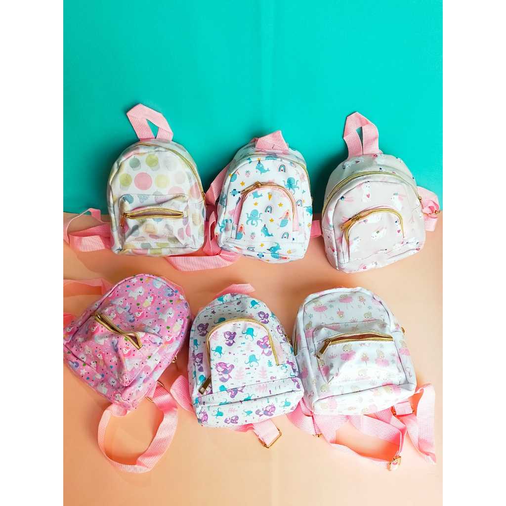 Tas Punggung Anak Perempuan Unicorn Mini Tas Ransel Batita Kulit PU