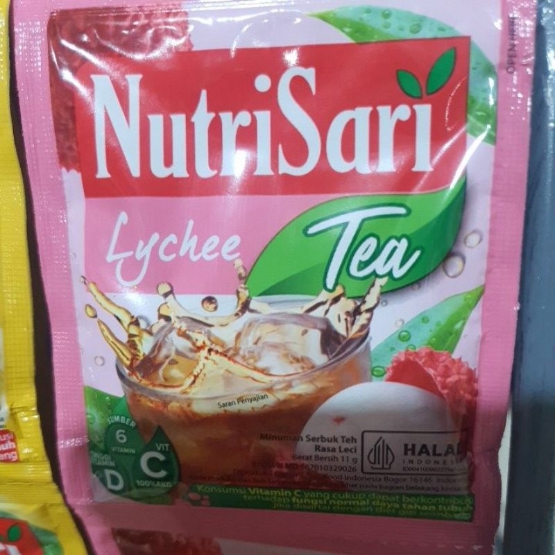 

Nutrisari Lychee Tea 1renceng (10pcs)