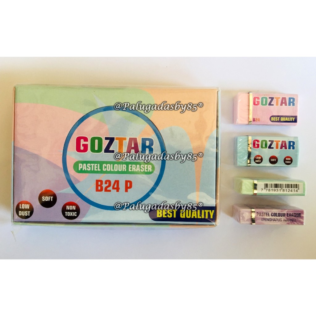 

(1 Biji) GROSIR Penghapus GOZTAR B24P Pastel / Penghapus Goztar B-24 Pastel / Goztar B24 Macaron