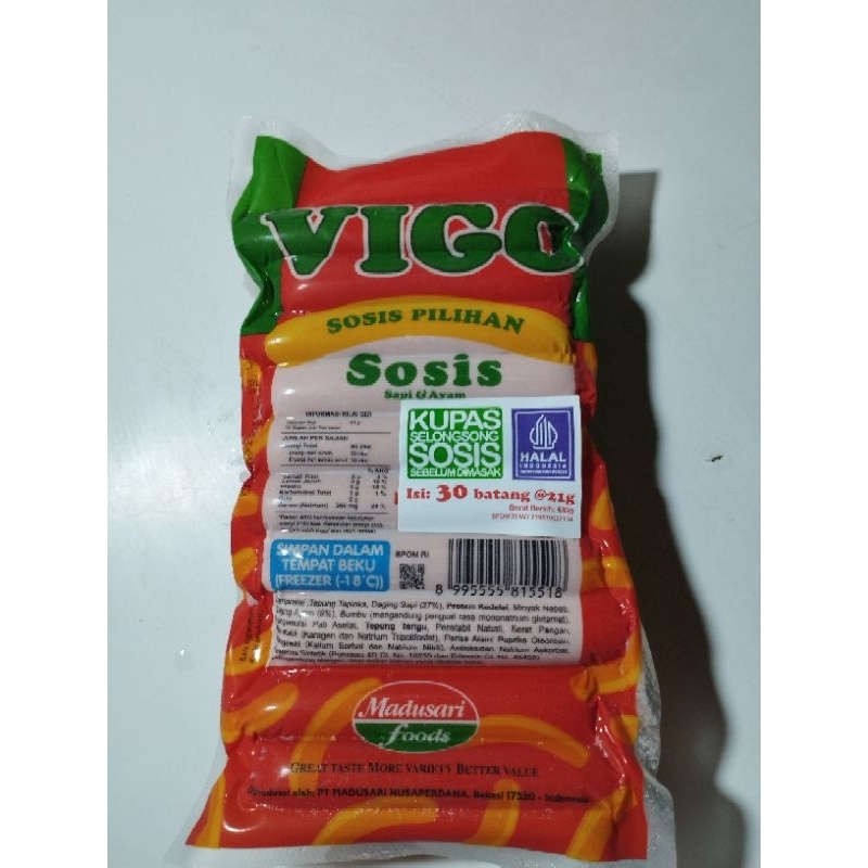 

sosis vigo isi 30, 630gram