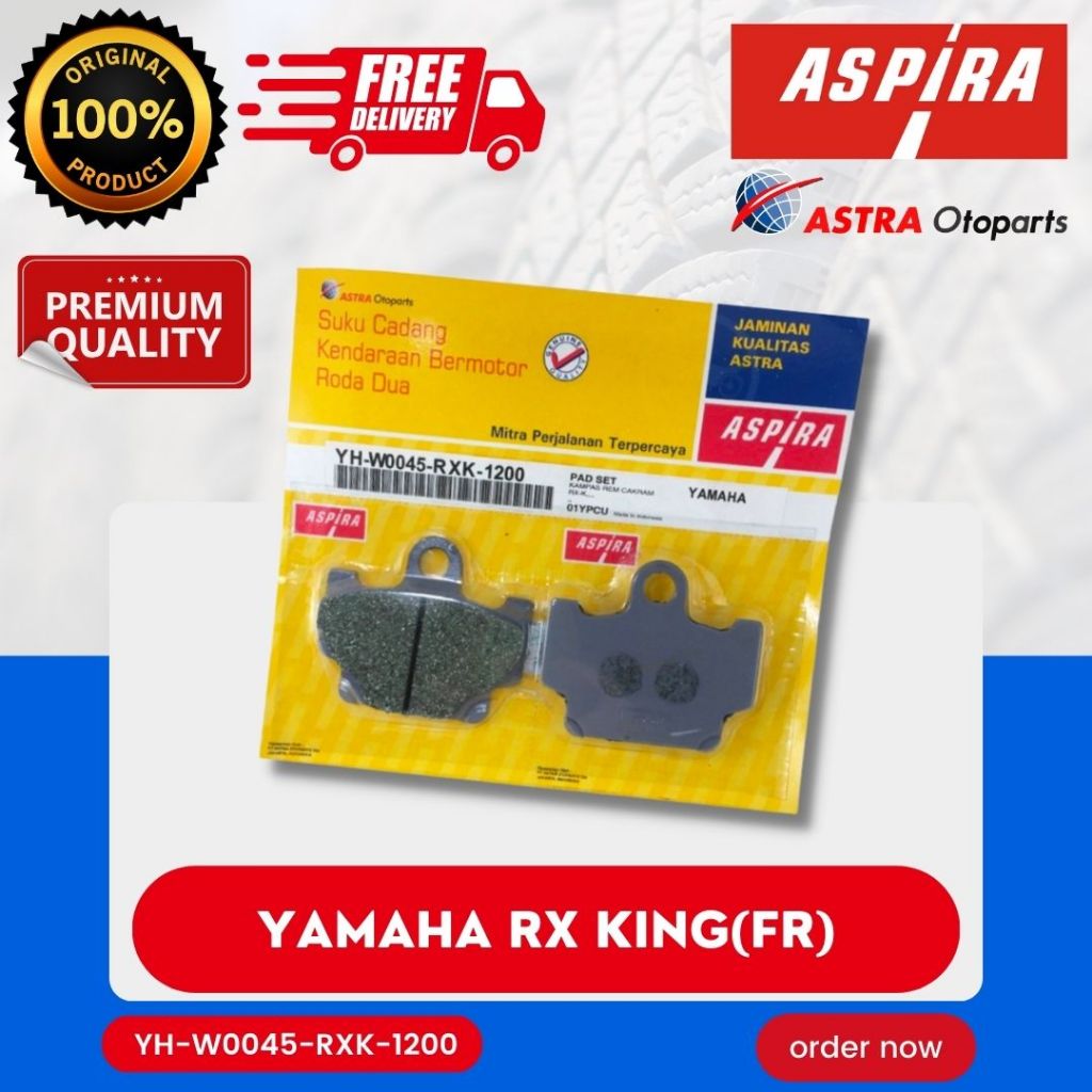 [READY COD] DISCPAD ASPIRA  / DISPED KAMPAS REM DEPAN CAKRAM RXKING / RX KING / RXS / RX-S (DIJAMIN 