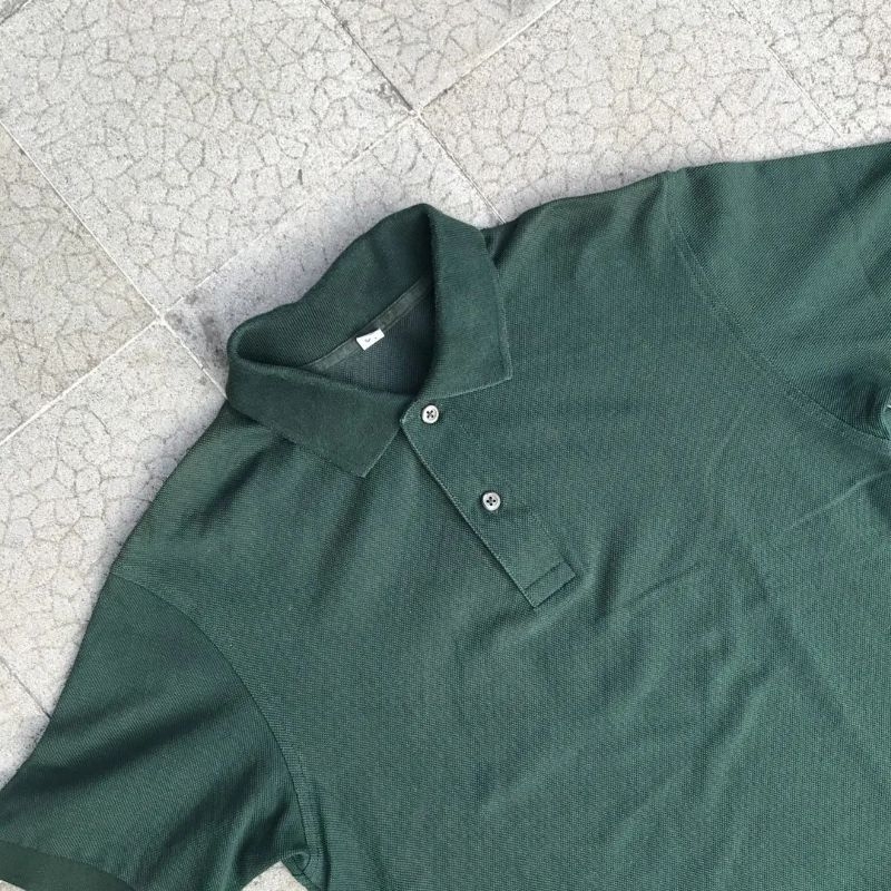 polo uniqlo Olive Green