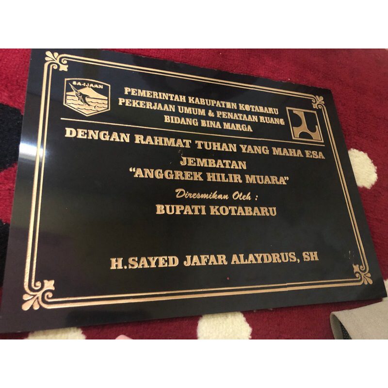 Prasasti peresmian