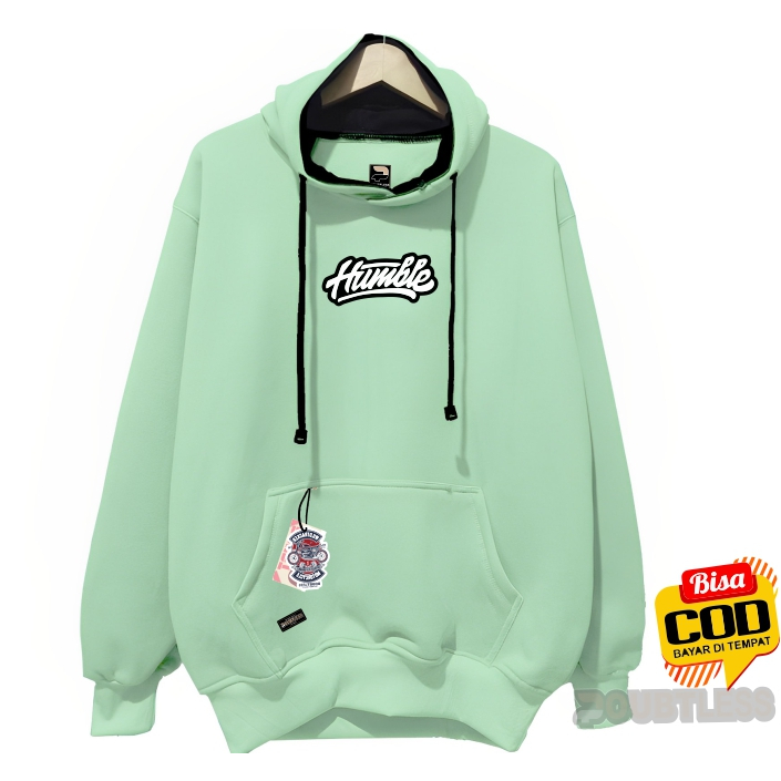 sweater hoodie pria distro asthentic hijau mint siwiter hodie cowok cewek couple pasangan oversize u