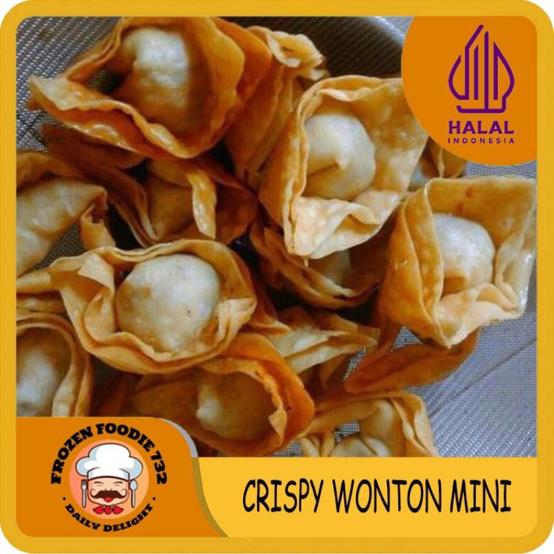 Crispy Wonton Mini / Pangsit Goreng Mini 500gram / Snack Pangsit Goreng / Mini Wonton/ Pangsit Goren