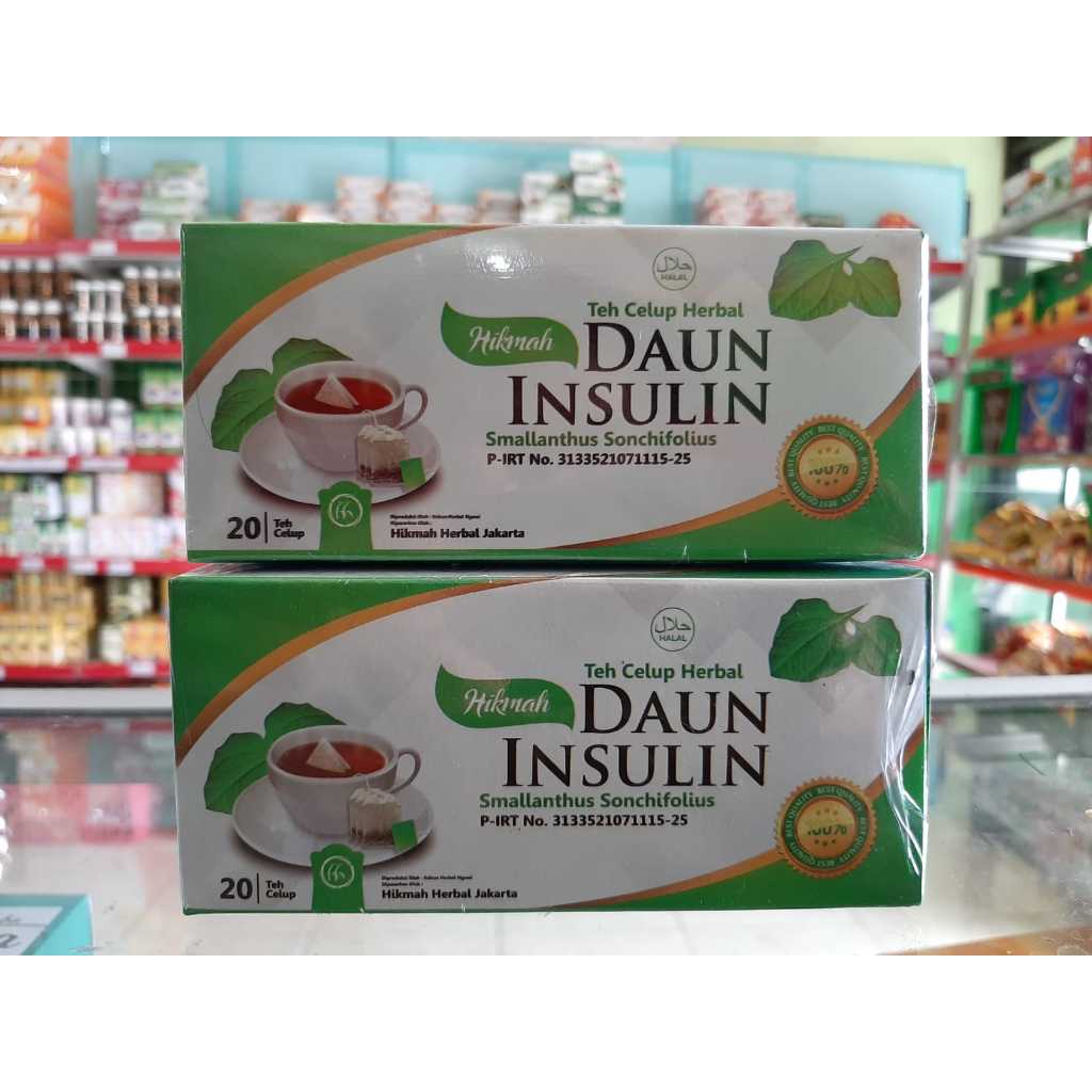 

Teh Celup Daun Insulin Hikmah Penggempur Diabetes isi 20 Sachet