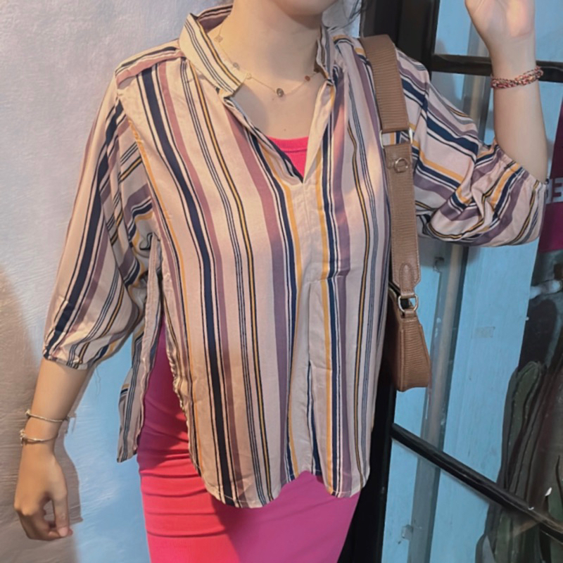 kemeja blouse jumbo Fuxii-Laven