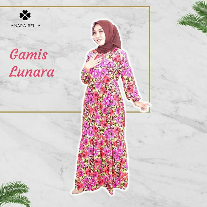Gamis Rayon Viscose Premium Gamis Motif