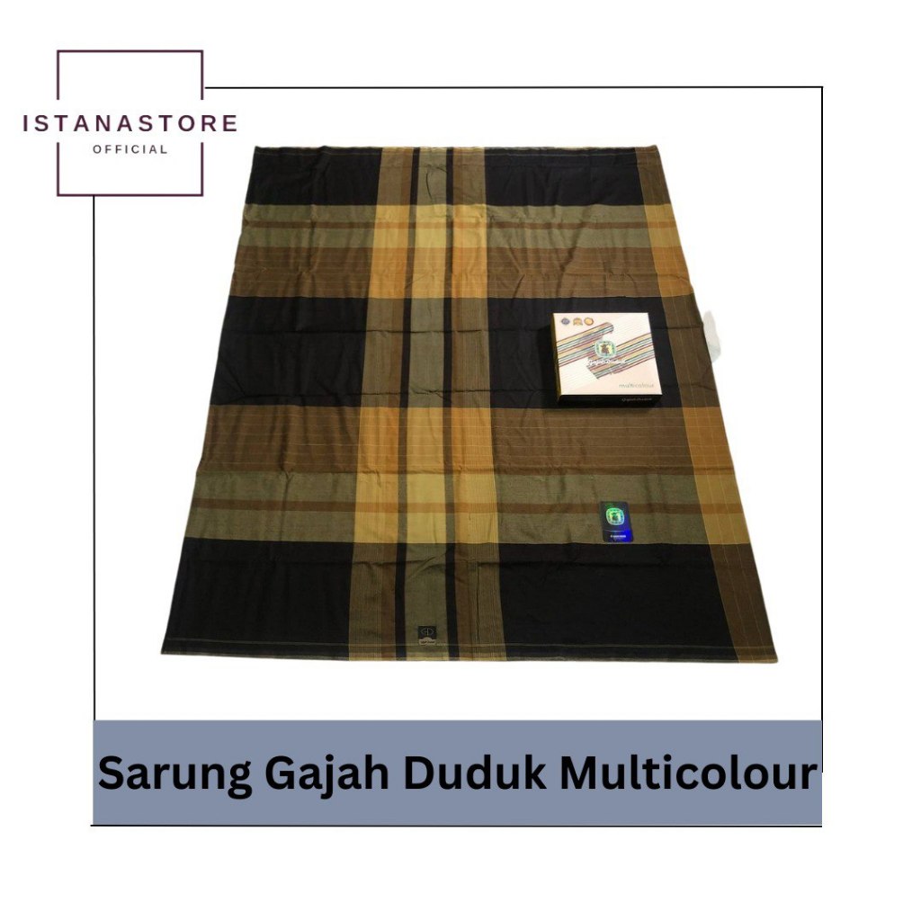 Sarung Gajah Duduk Kotak Kotak Premium Multicolour